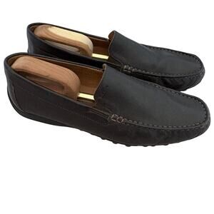 Geox Respira Brown Leather Loafers Size 43 EU / 10 US Preppy Old Money U7207K